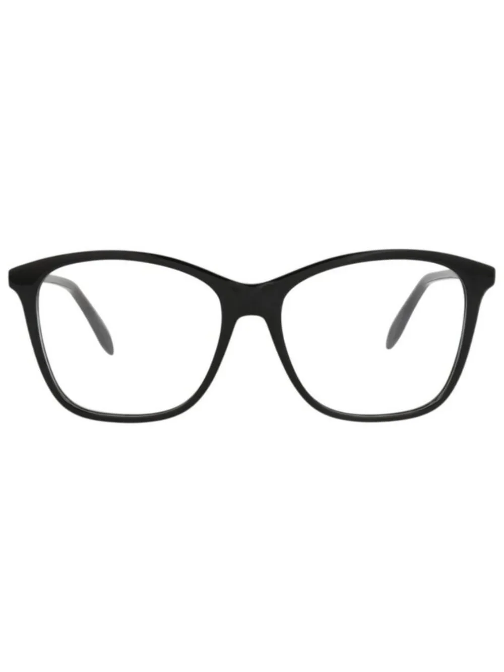 New Alexander McQueen Womens Square/Rectangle Black Black Transparent Fashion De